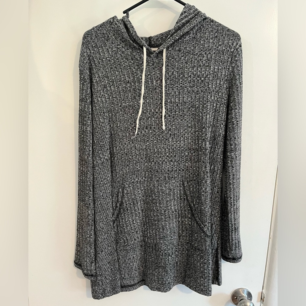 Women’s XL Wild Blue Soft Hooded Sweater